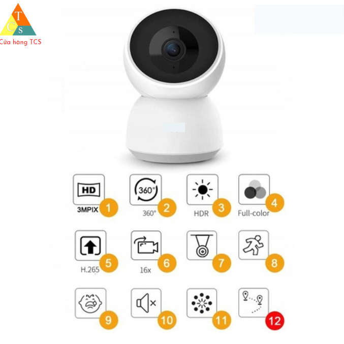 Camera giám sát Imilab A1 xoay 360 độ CMSXJ19E Bản Quốc Tế IMILAB 019 IP Camera 2K  A1 1296P  Security