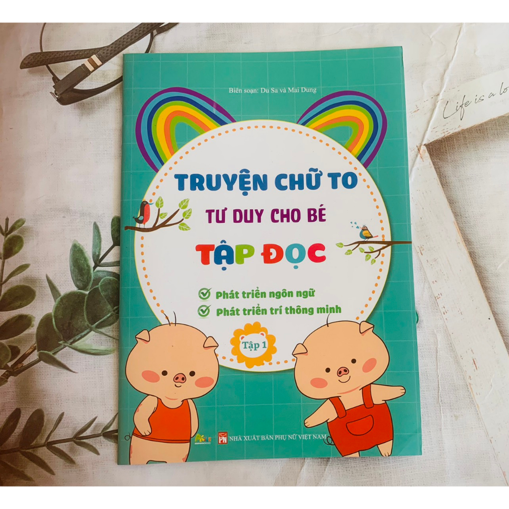 Sách - Truyện tranh Chữ To Tư Duy Hình Ảnh Cho Bé Tập Đọc - Tập 1