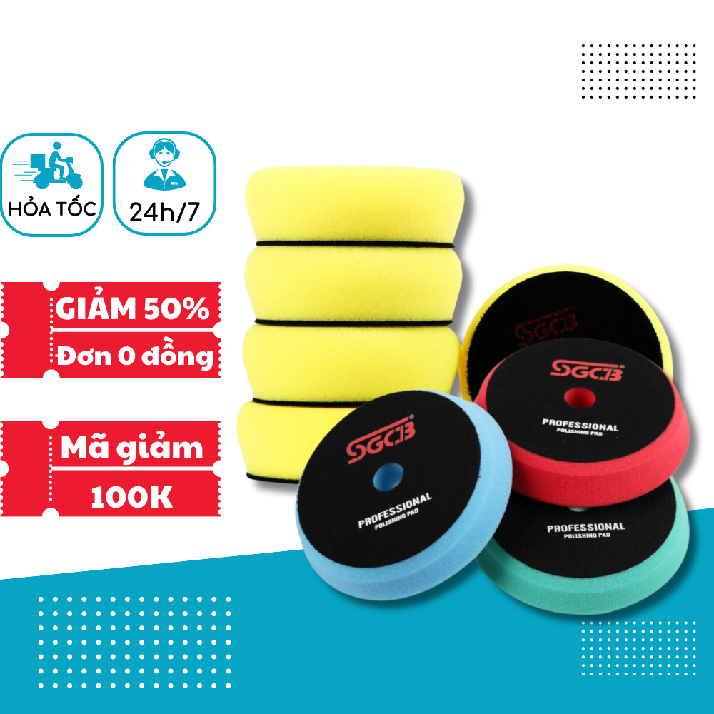 Phớt đánh bóng SGCB 3 bước, 5inch - 6inch