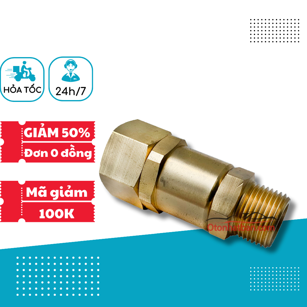 Bộ khớp chống xoắn cho dây rửa xe ren 17mm