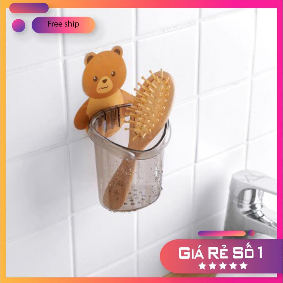 Ly cốc dán tường hình gấu cute