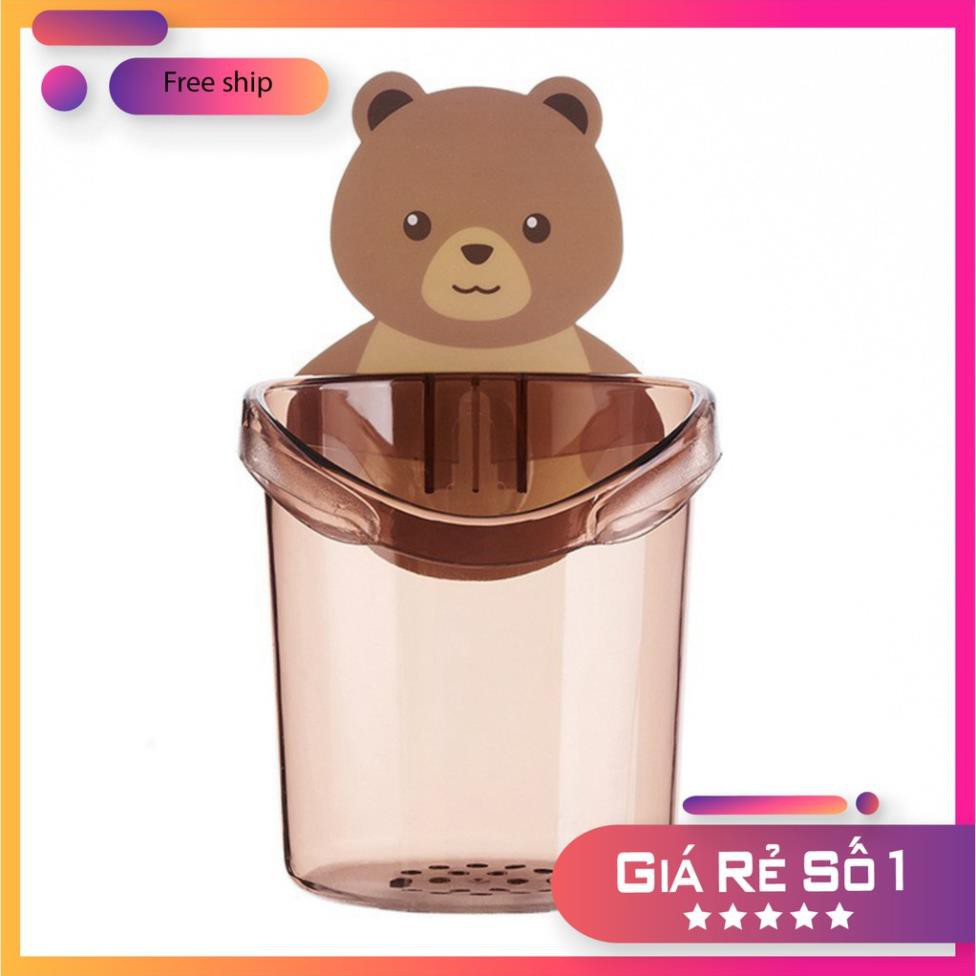 Ly cốc dán tường hình gấu cute