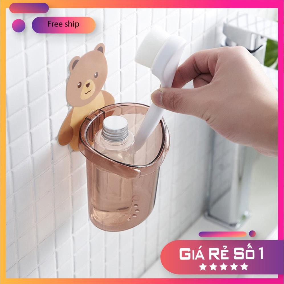 Ly cốc dán tường hình gấu cute