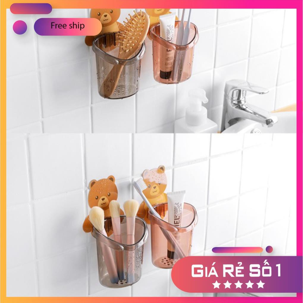 Ly cốc dán tường hình gấu cute