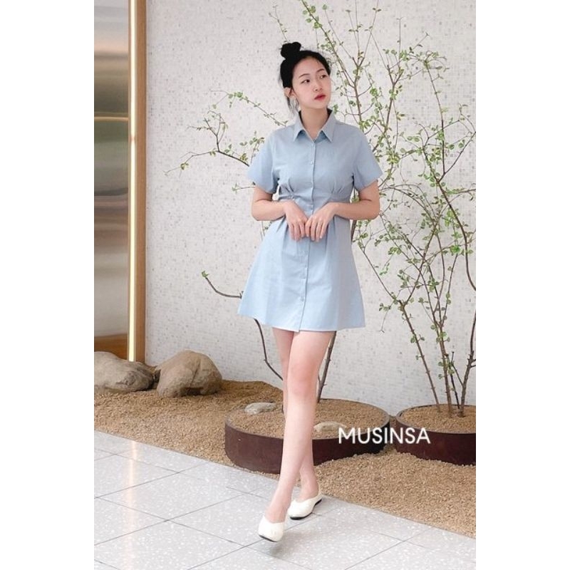 Đầm linen xuất Hàn