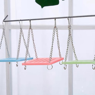 Xích đu gỗ ép đồ chơi, vật dụng trang trí lồng cho hamster