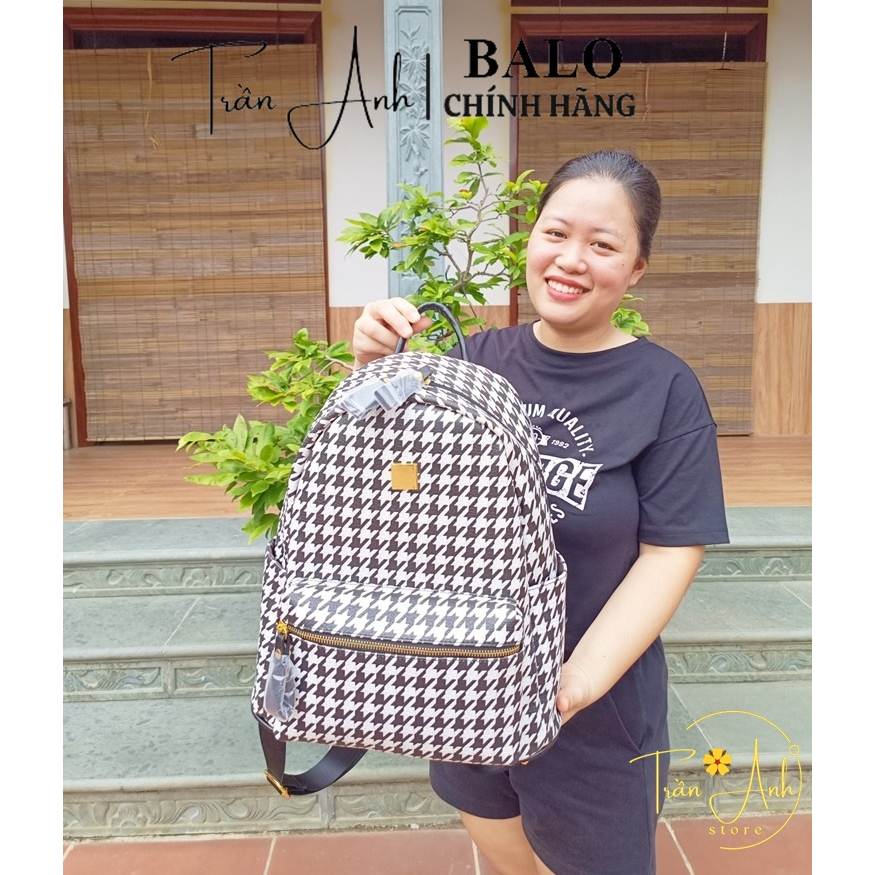 Balo Nữ Thời Trang Họa Tiết Răng Sói Phong Cách Trẻ Trung SIZE 40 - Đựng vừa sách vở A4, Atlat địa lý, Laptop 14in