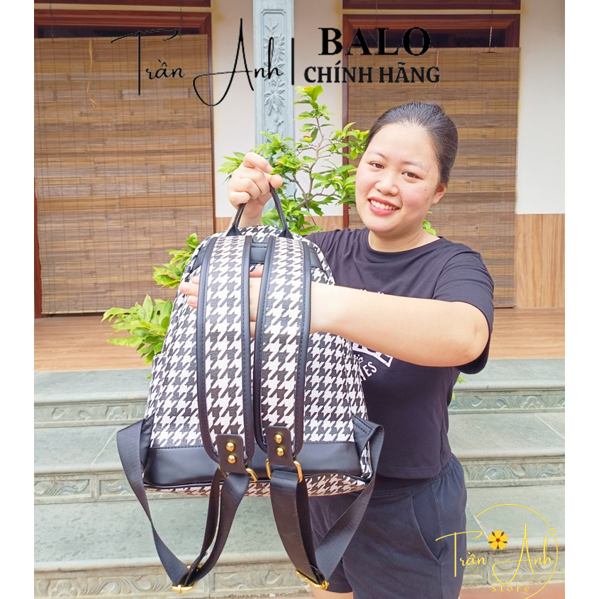 Balo Nữ Thời Trang Họa Tiết Răng Sói Phong Cách Trẻ Trung SIZE 40 - Đựng vừa sách vở A4, Atlat địa lý, Laptop 14in