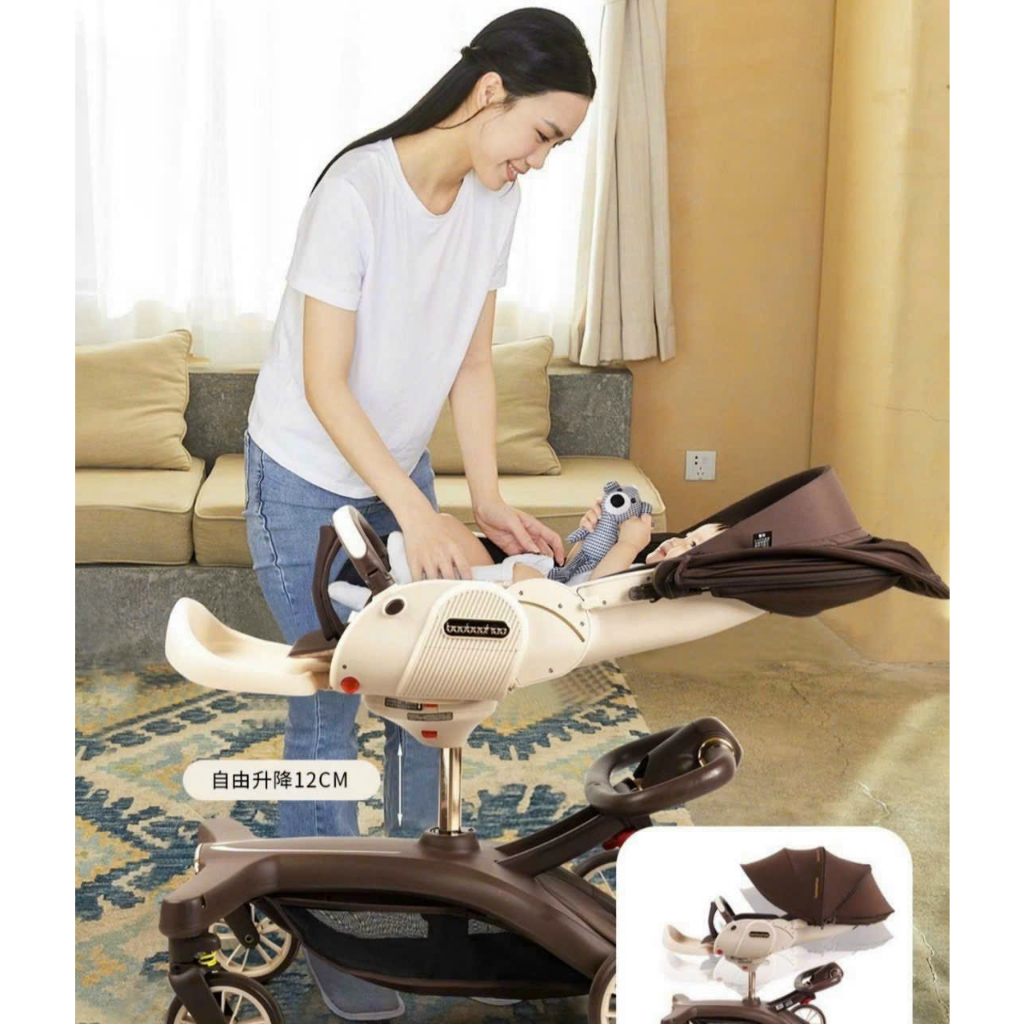 Xe đẩy Baobaohao V21 đảo 2 chiều ,3 tư thế hàng chính hãng,an toàn và thoải mái đồng hành cùng bé trên mọi cung đường