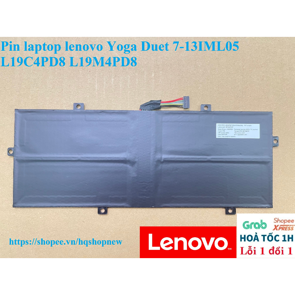 ⚡ Pin laptop lenovo Yoga Duet 7-13IML05 L19C4PD8 L19M4PD8