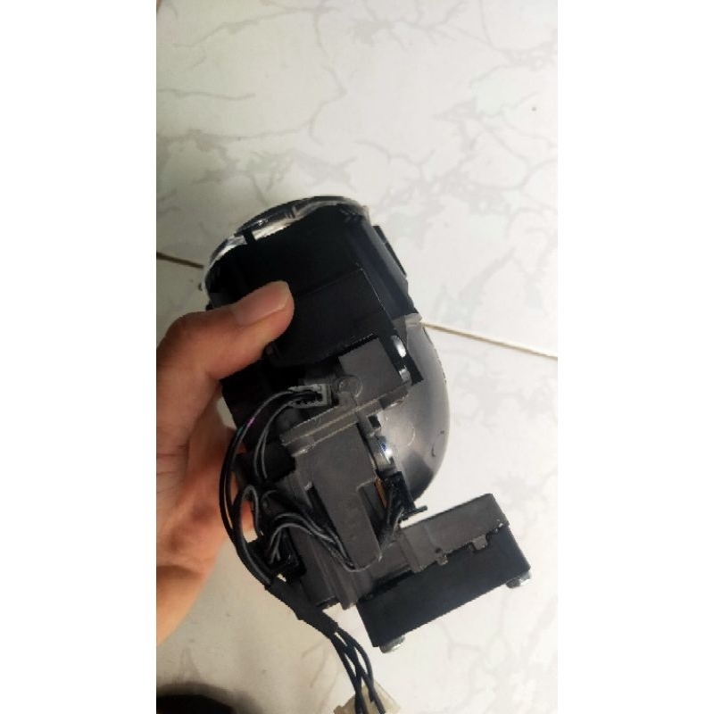 Đèn led bi cầu BMW tháo xe 12-24 v chính hãng đường cắt xanh nét sáng rộng trợ pha lazes siêu bền
