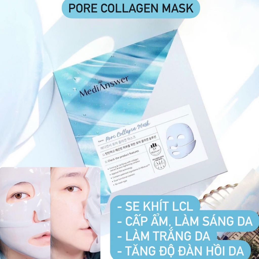 Mặt Nạ Thạch Collagen Medianswer 83% Pure Collagen Tươi Vita Collagen Mask Tái Tạo Chống Lão Hóa Giảm Nếp Nhăn