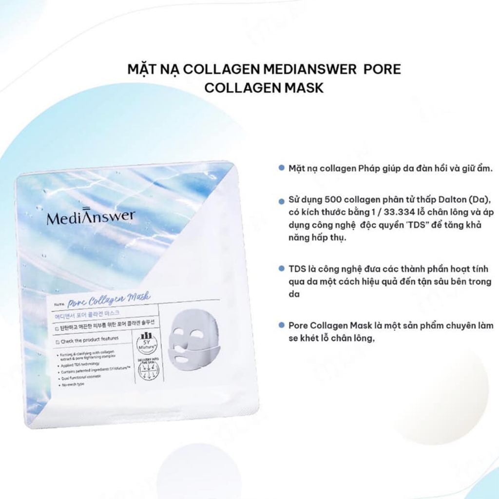 Mặt Nạ Thạch Collagen Medianswer 83% Pure Collagen Tươi Vita Collagen Mask Tái Tạo Chống Lão Hóa Giảm Nếp Nhăn