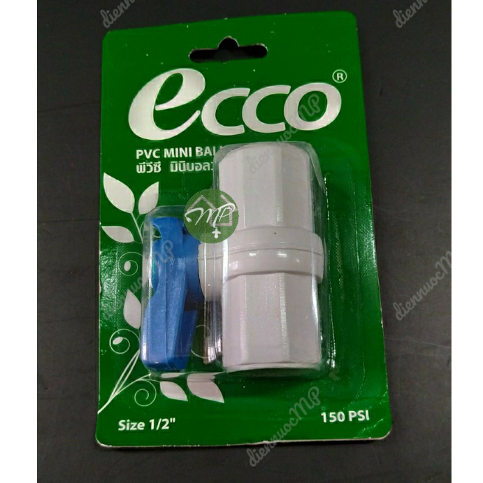 Van khoá nước, van nhựa ren 21 ECCO THÁI LAN chính hãng