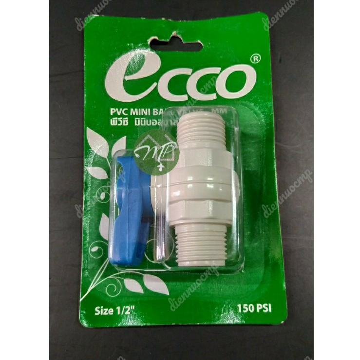 Van khoá nước, van nhựa ren 21 ECCO THÁI LAN chính hãng