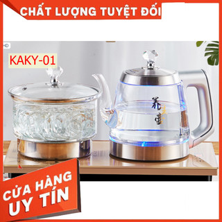 Bộ đun nước điện tự động pha trà thủy tinh