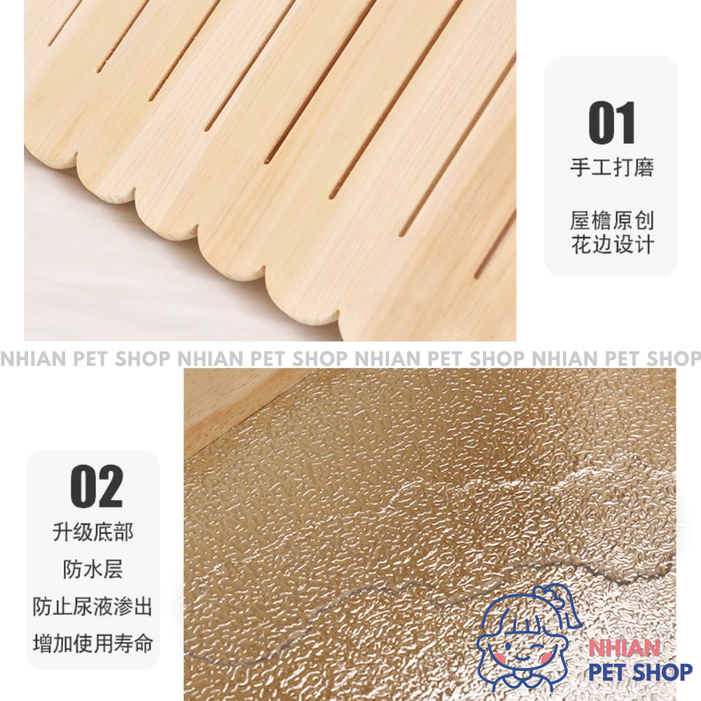 Chuồng Lồng Chuột Hamster Gỗ Mica Hình Ngôi Nhà Lớn Size 80cm 80 cm Cho Hamster Bear