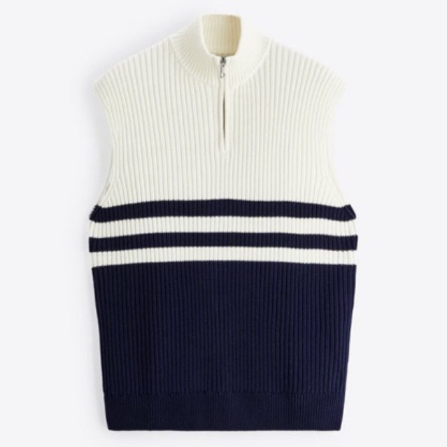 Áo gile nam Zara authentic KNIT VEST WITH ZIP size S-M/L-XL