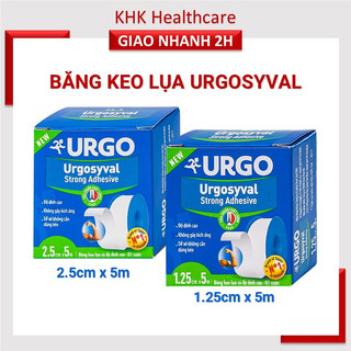 BĂNG KEO LỤA CÓ ĐỘ DÍNH CAO URGO SYVAL / URGO CLOTH TAPE (1.25CM X 5M)