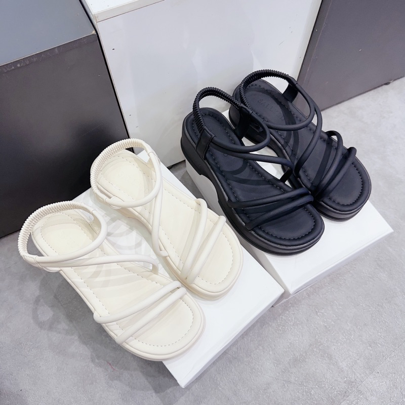 Sandal dây chéo hàng qc fullbox dây chun sau