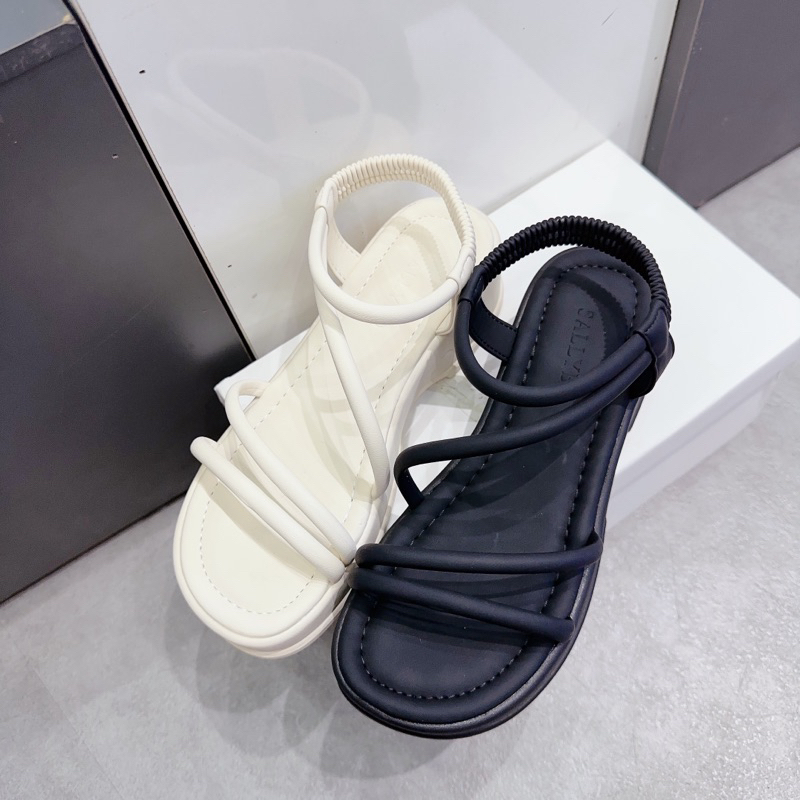 Sandal dây chéo hàng qc fullbox dây chun sau
