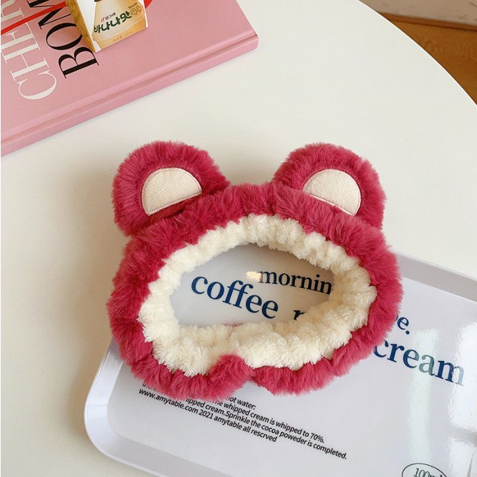 Băng Đô Tóc Lông Mềm Gấu Losto Dễ Thương