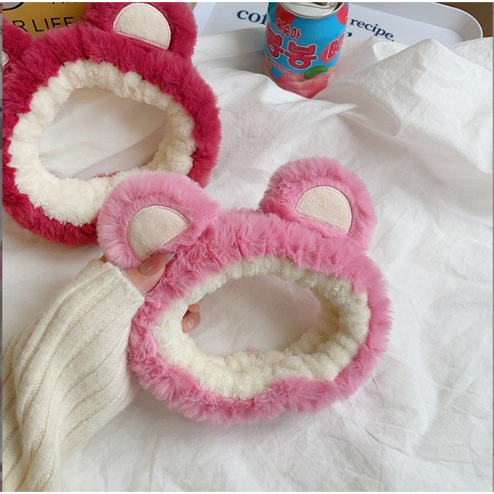 Băng Đô Tóc Lông Mềm Gấu Losto Dễ Thương