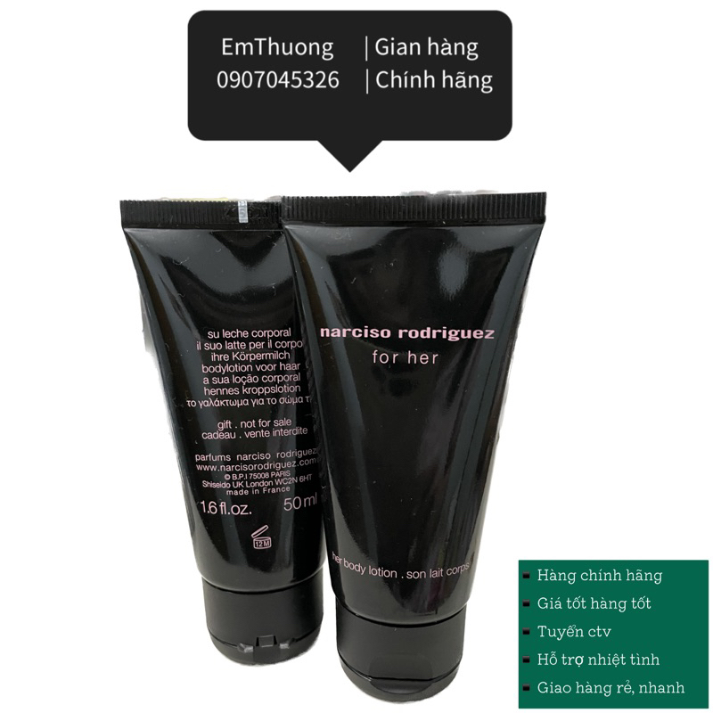 Body Lotion Hương Nước Hoa Narciso Rodriguez For Her 50ml