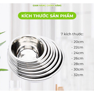Thau sâu inox Cherry 🍒 - 7 size