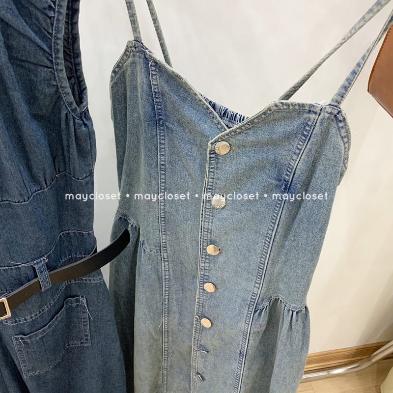 Váy bò dáng dài các mẫu