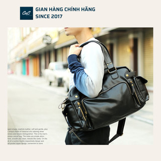 [Bảo hành 10 năm] HÀNG NHẬP Túi du lịch nam, Túi trống nam, Màu sắc Đen, Nâu, Chất liệu da tinh tế, Kích thước 14 inch