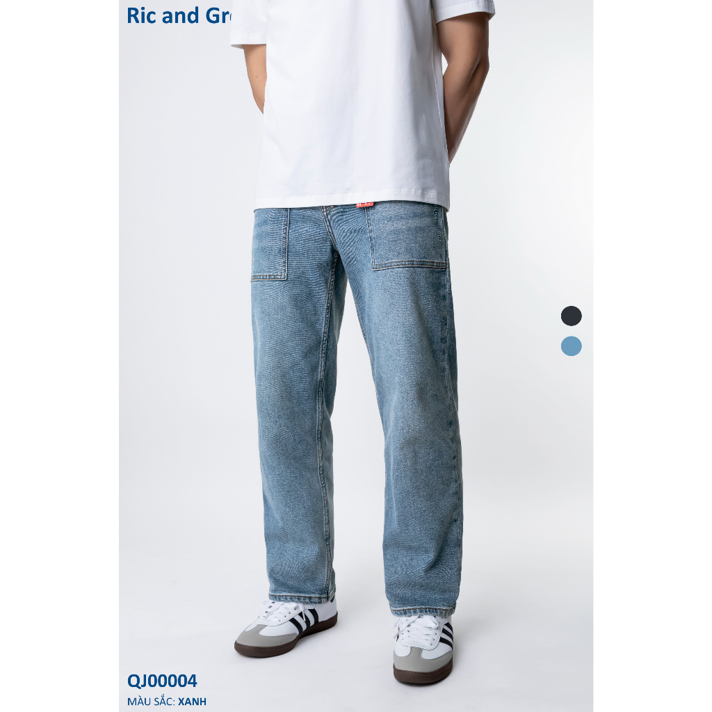Quần Jean Nam Dáng Suông - RnGr QJ00004