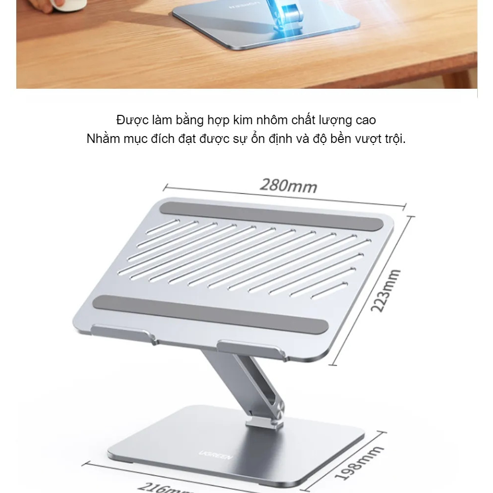 Giá đỡ tản nhiệt Lap top Ugreen 40291 LP339  Chính Hãng