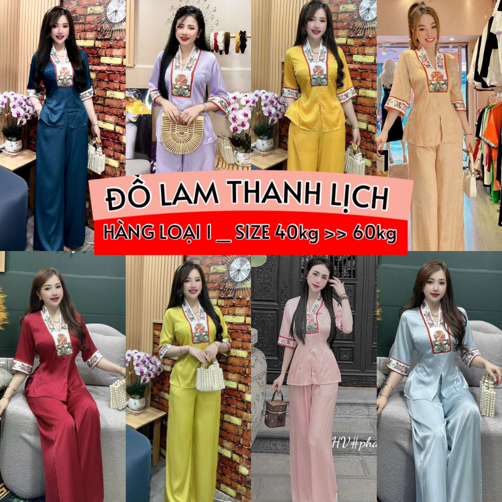 Đồ lam đi chùa thiết kế đơn giản thanh lịch sang trọng, chất liệu lụa mịn cao cấp mềm mát , giá rẻ tận xưởng freeship