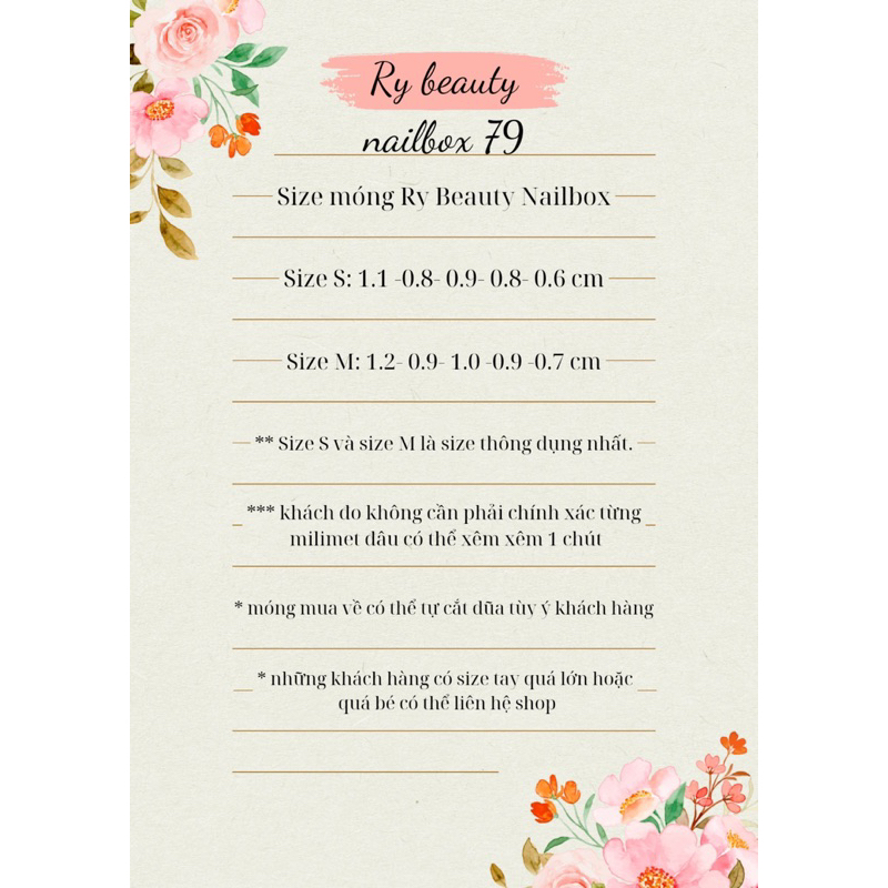 Nailbox thiết kế gấu dâu ngắn