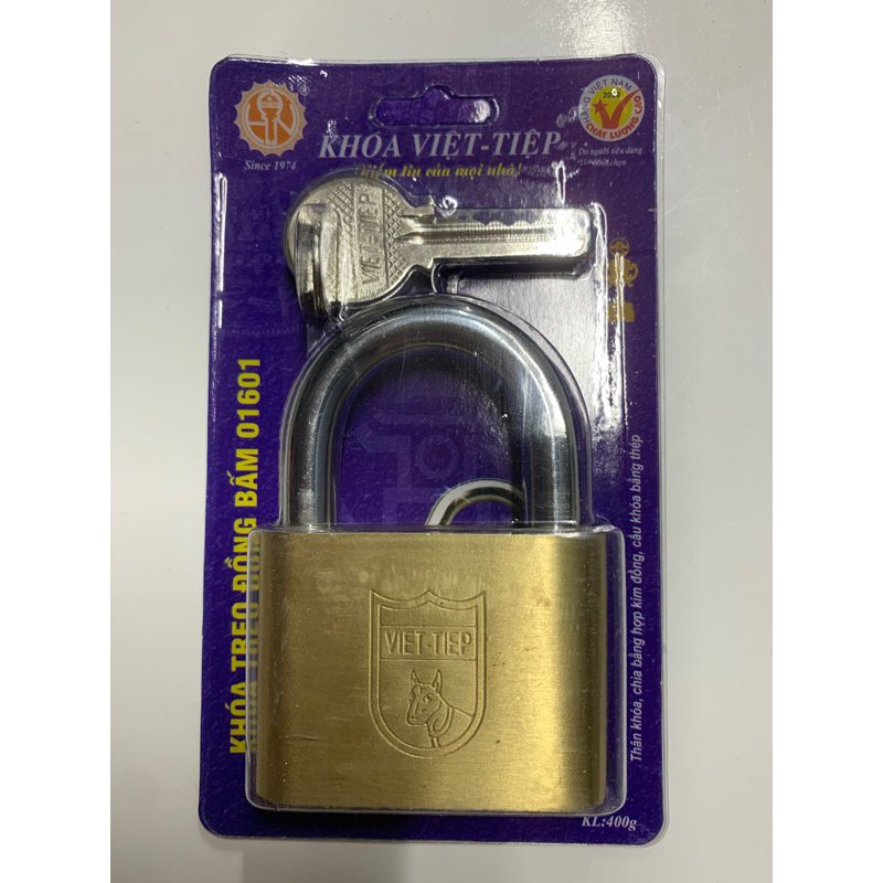 Khoá Việt Tiệp đồng bấm 6p 01601