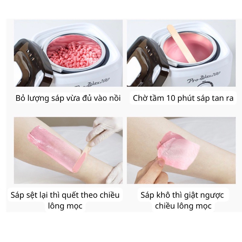 Túi 300g sáp wax lông nóng coconut tẩy lông nách tay chân bi.kini cao cấp siêu bám lông siêu thơm Lyihome