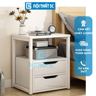 TAB, KỆ ĐẦU GIƯỜNG KHUNG SẮT SƠN TĨNH ĐIỆN, TỦ ĐẦU GIƯỜNG MINI CÓ NGĂN KÉO LƯU TRỮ ĐỒ ĐA NĂNG