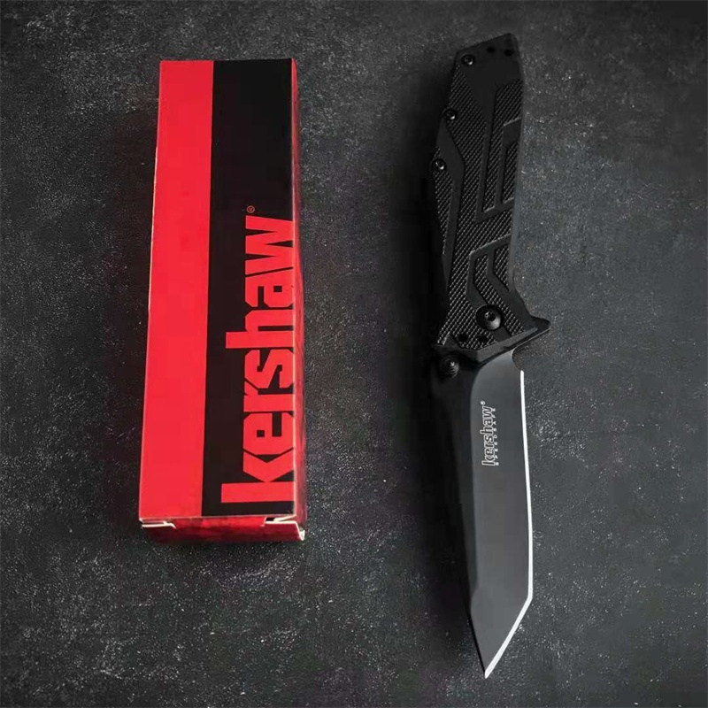 Dao gấp kershaw Brawler 1990 dã ngoại cắm trại edc