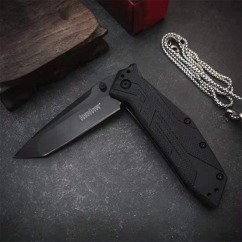Dao gấp kershaw Brawler 1990 dã ngoại cắm trại edc