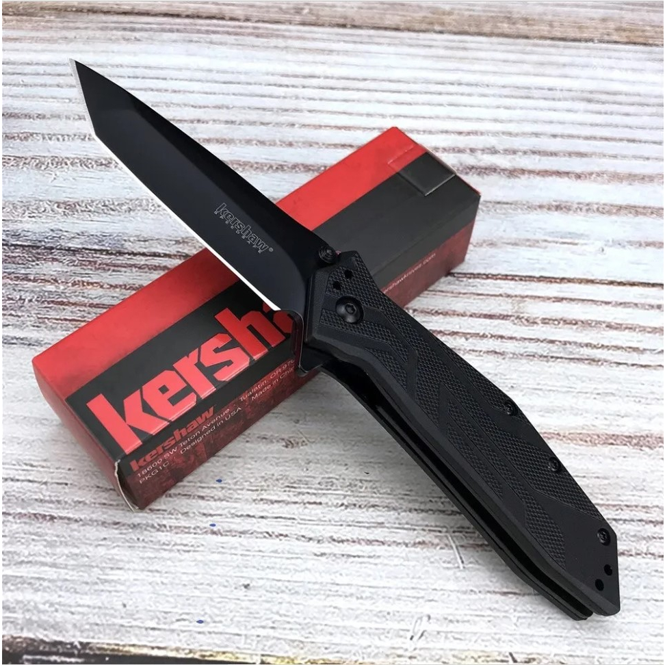 Dao gấp kershaw Brawler 1990 dã ngoại cắm trại edc