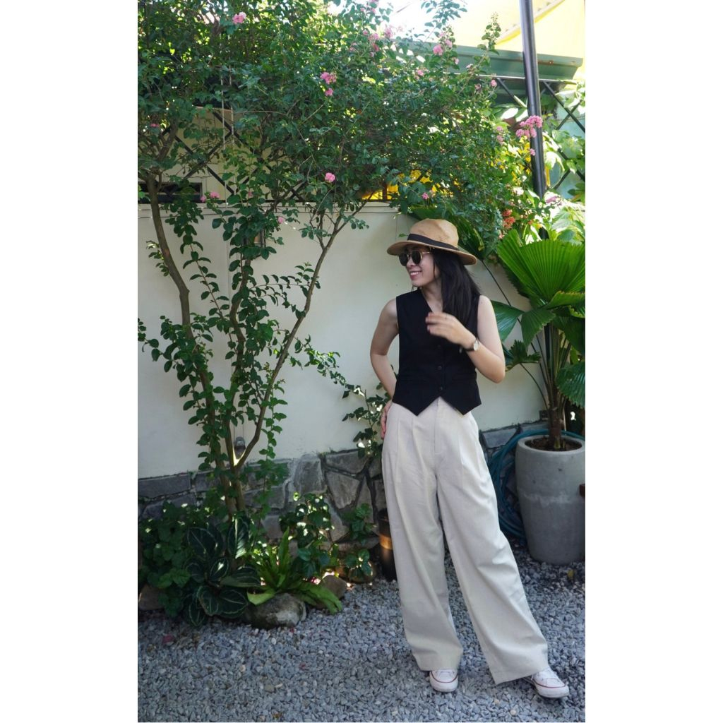 Áo gile linen 2 lớp cao cấp form Hàn quốc tôn dáng - 𝐆𝐢𝐥𝐞 𝐥𝐢𝐧𝐞𝐧