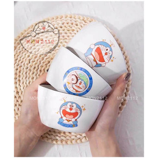 Bộ chén dĩa cốc sứ Doraemon Doremon