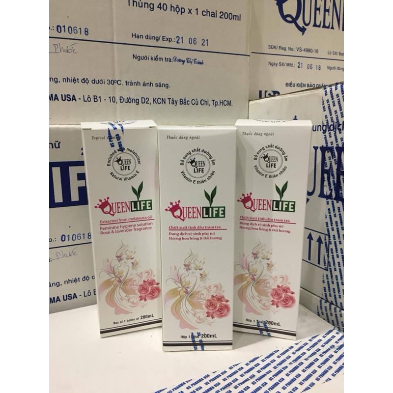 Dung dịch vệ sinh phụ nữ QueenLife hộp 1 chai 100ml