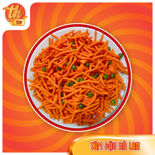 500g Bim Bim Tăm Đậu Hà Lan, Snack Bim Tăm Thái, Ăn Vặt Tăm Đậu Tuổi Thơ Giòn Cay Đặc Biệt