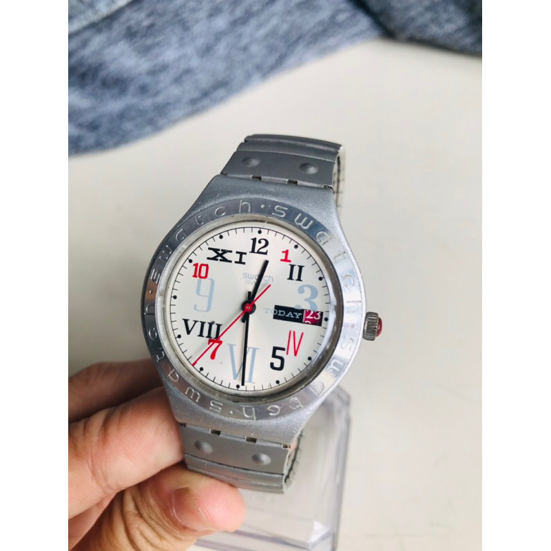 đồng hồ nam swatch swiss mặt 38mm dây chun dài