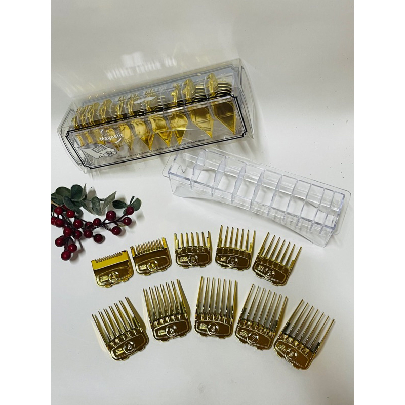 Bộ 10 cữ tông đơ gá thép WAHL- Tặng kèm khay đựng