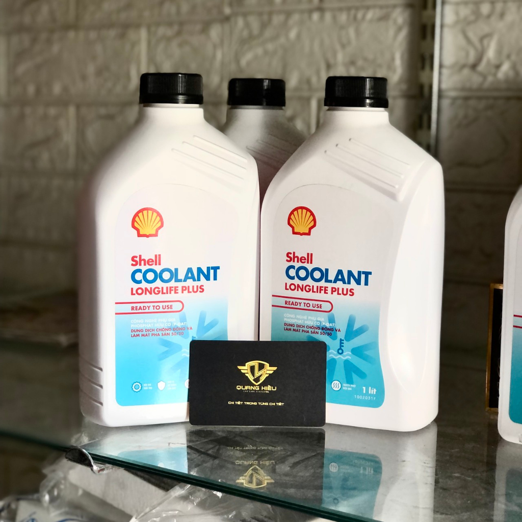 Nước làm mát động cơ màu đỏ chính hãng Shell COOLANT cho xe Vinfast Fadil và các dòng xe khác