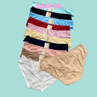 Quần Lót Nữ. Quần Lót Cotton Trơn Mềm Mịn Đáy Lót kháng khuẩn lưng thấp Hàng VNXK Sam Clothing