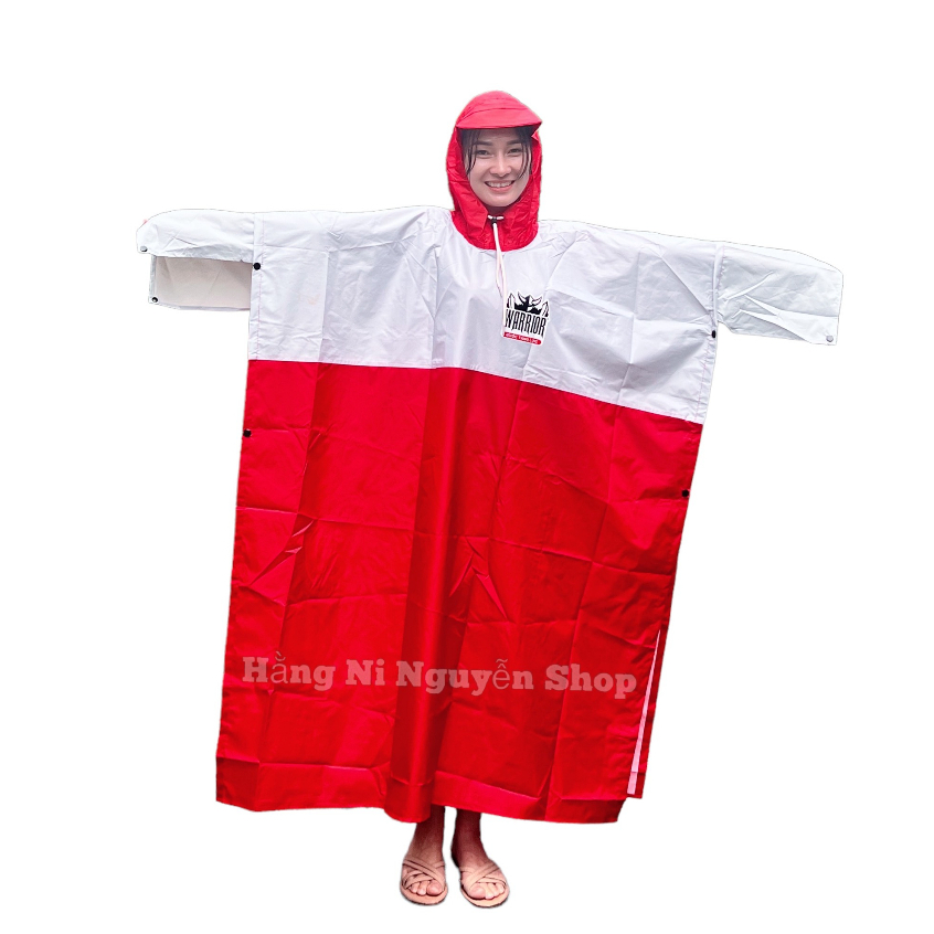 Áo mưa cánh dơi vải dù ngang 145cm dài 118cm